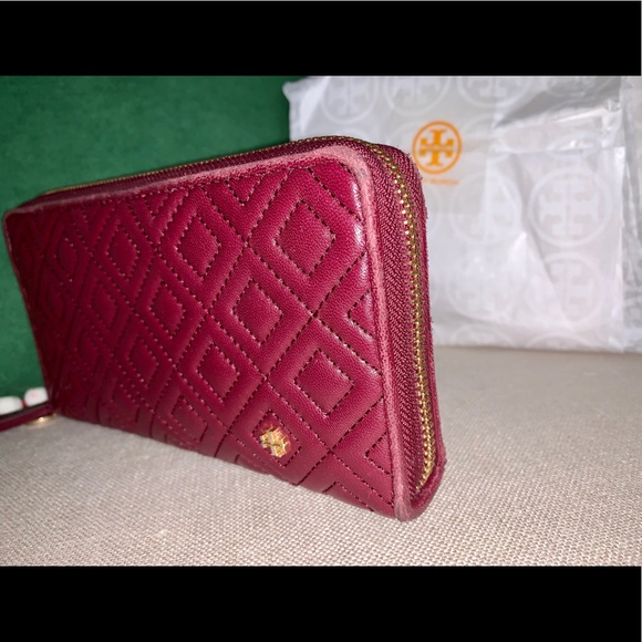 HP🎉 TORY BURCH Fleming Zip Continental Leather Wallet - Picture 6 of 8